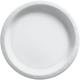 White Extra Sturdy Paper Dinner Plates, 10in, 50ct